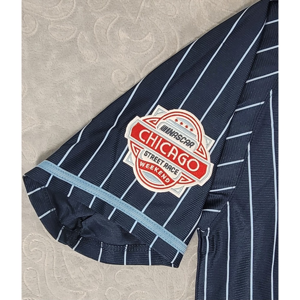 NASCAR Chicago Street‎ Race Weekend Pinstriped Baseball Jersey Street '24 Sz XL - Picture 8 of 8